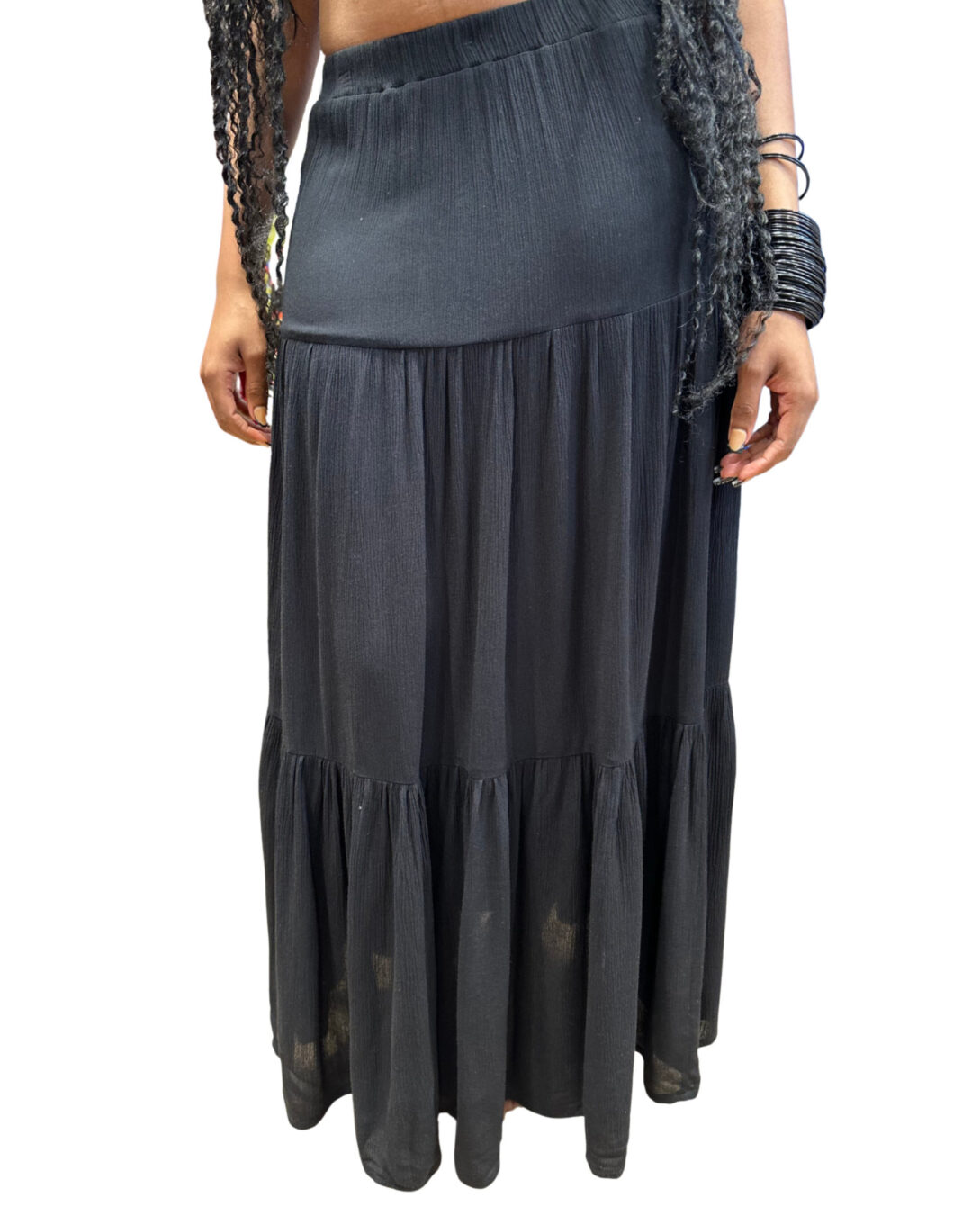 Tiered Skirt - Black