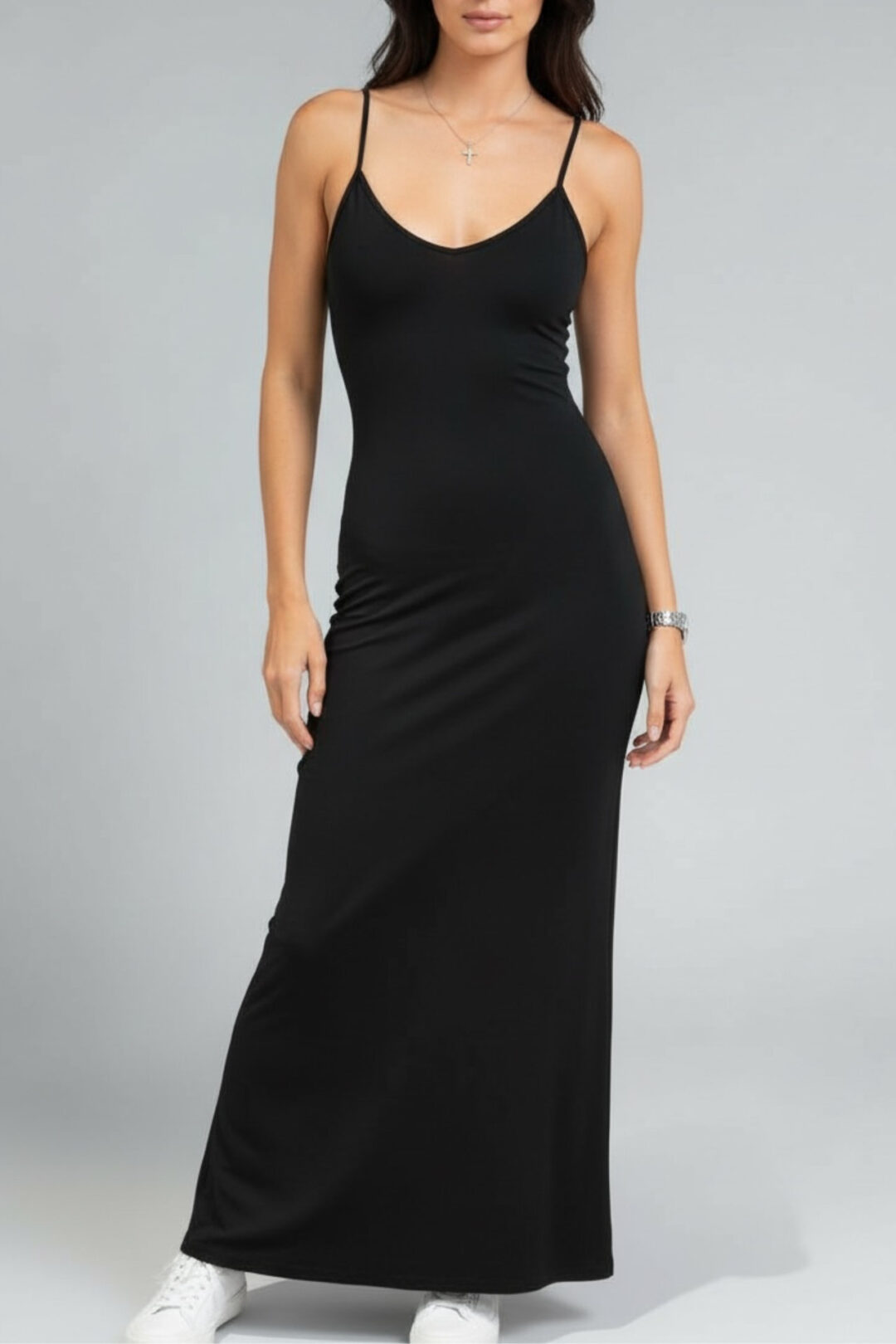 X Back Dress - Black