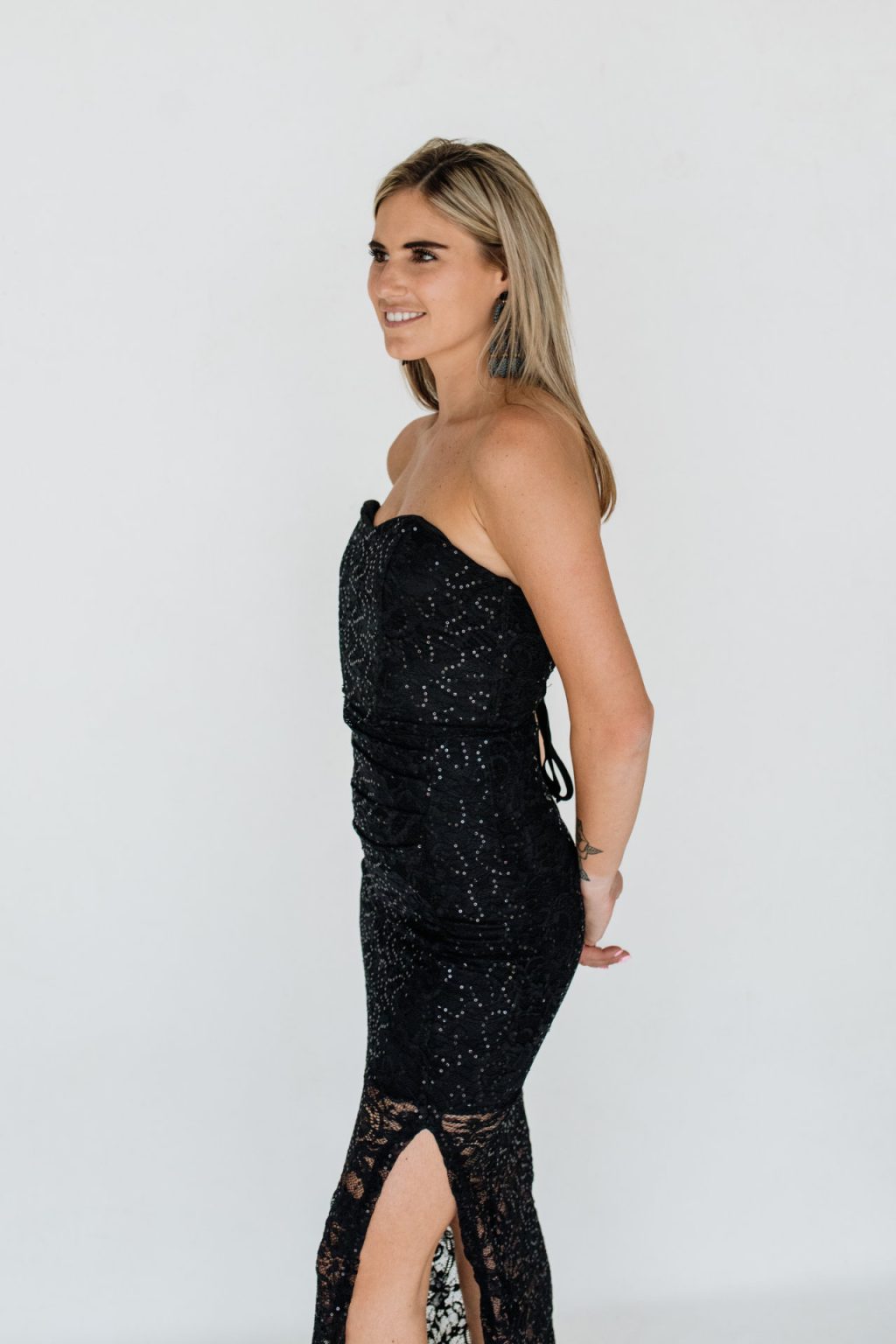 Strapless Maxi Dress - Black - Zip-Code Clothing