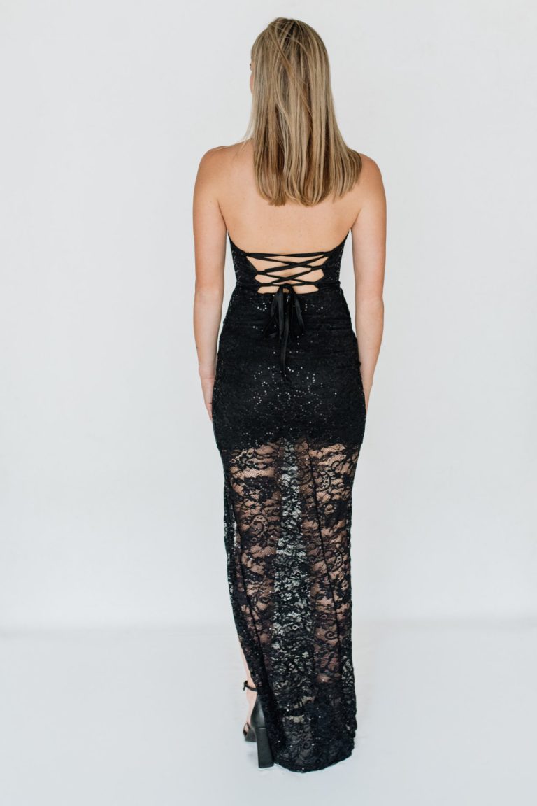 Strapless Maxi Dress - Black - Zip-Code Clothing