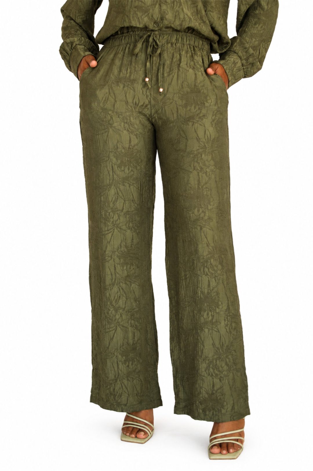 2 Piece Pants Set - Olive