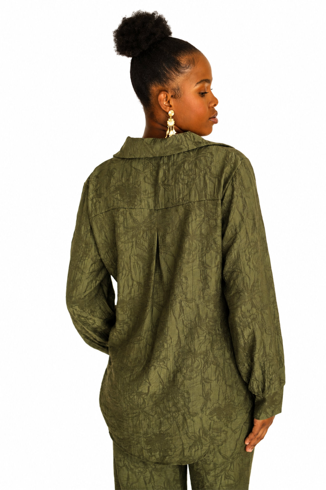 2 Piece Pants Set - Olive - Image 3
