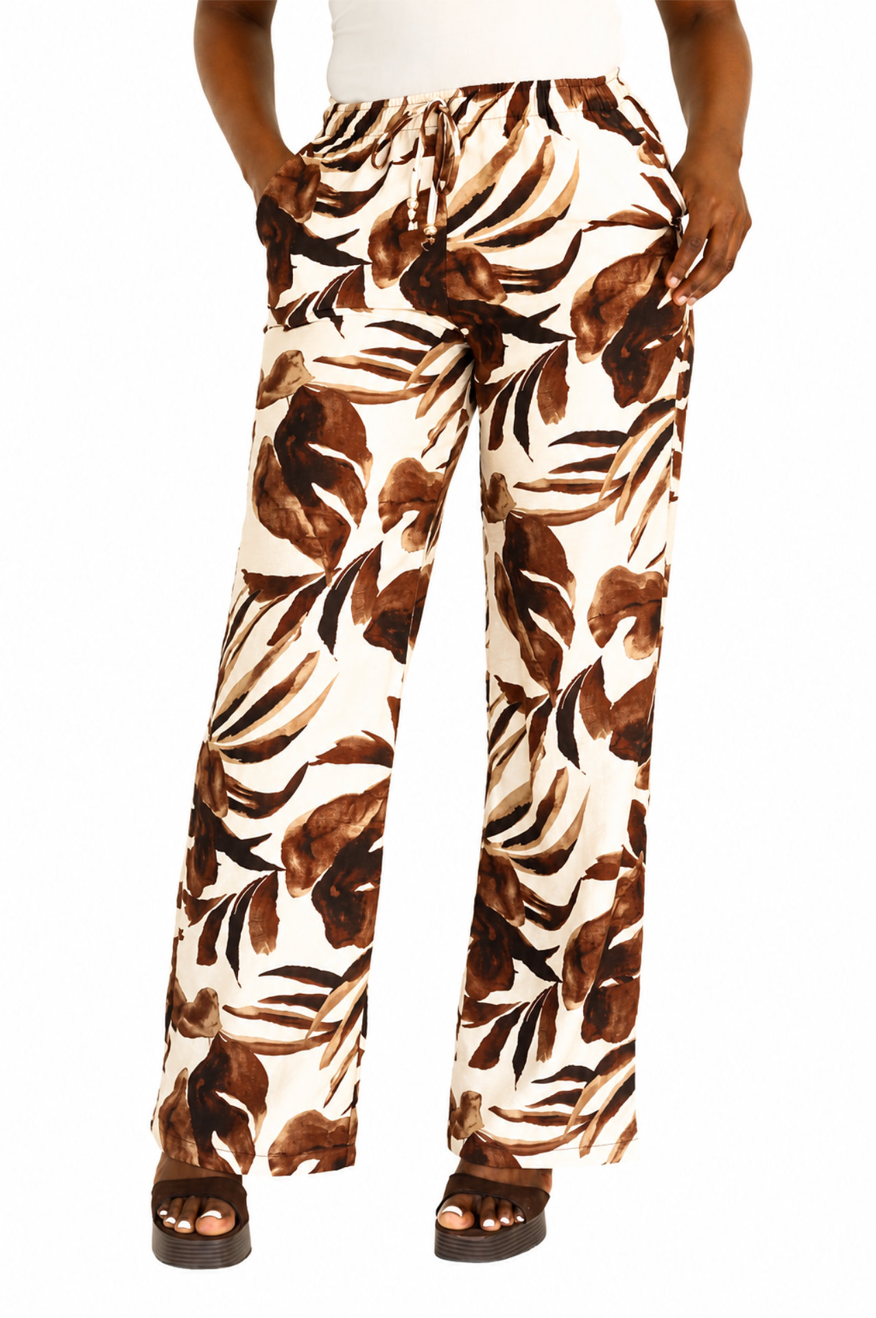2 Piece Pants Set - Choc Floral - Image 4