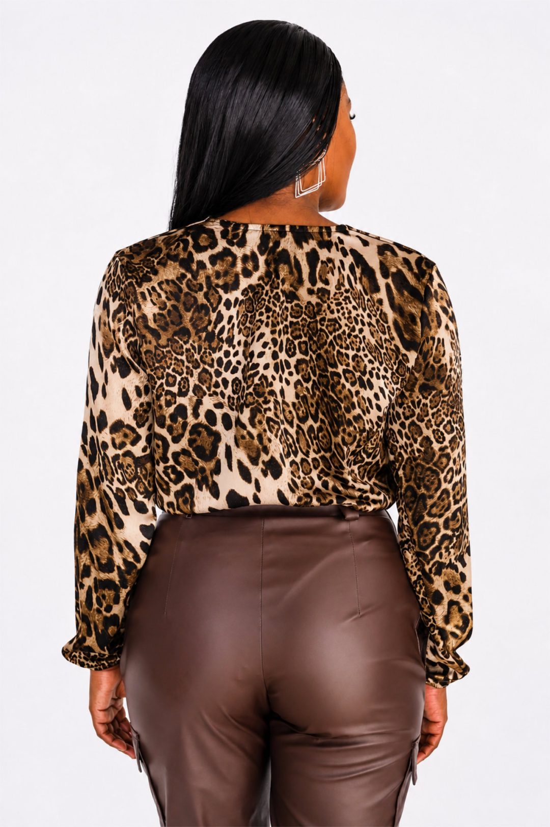 Long Sleeve Bodysuit - Animal Print