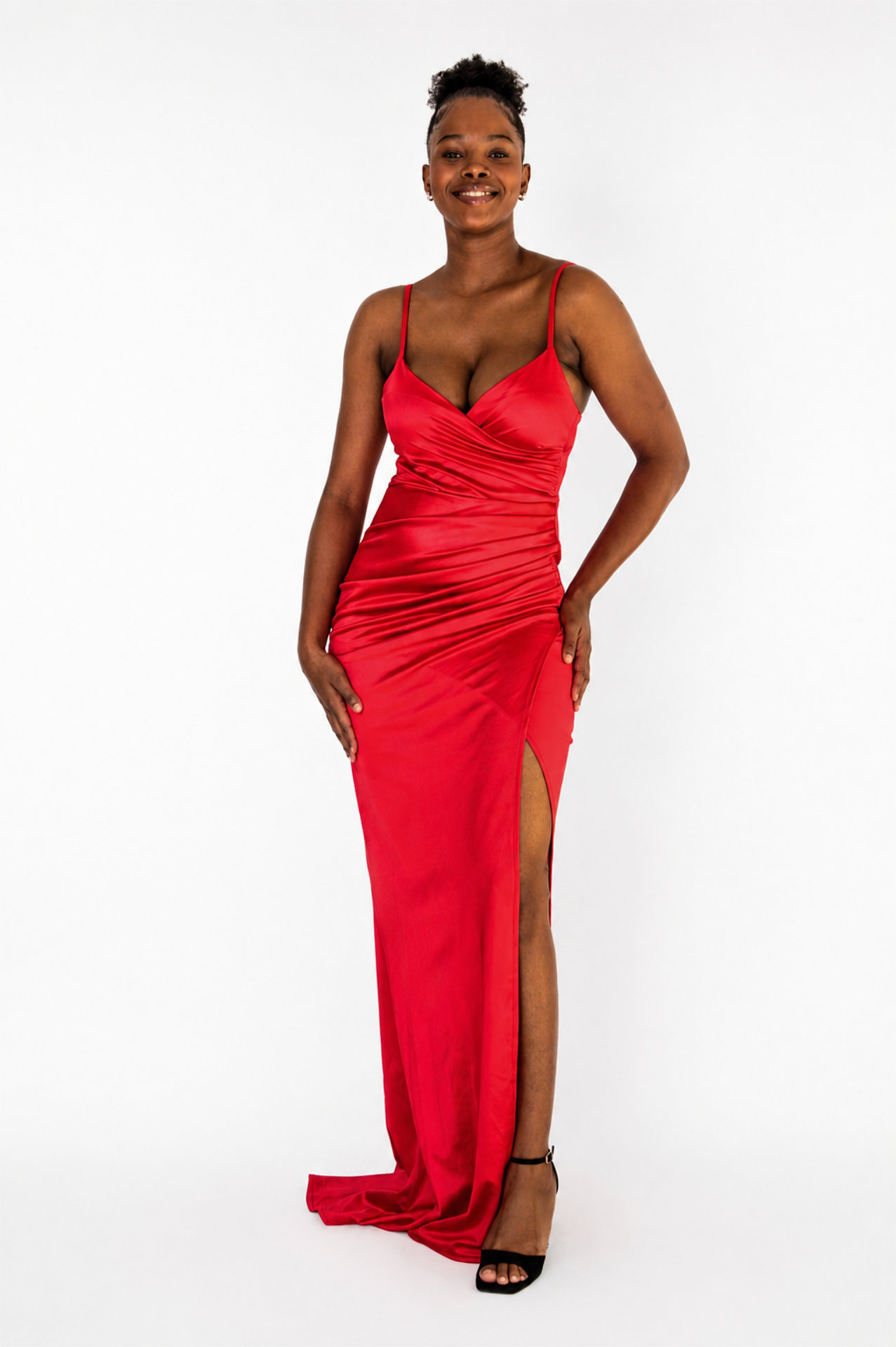 Wrap Maxi Dress - Red