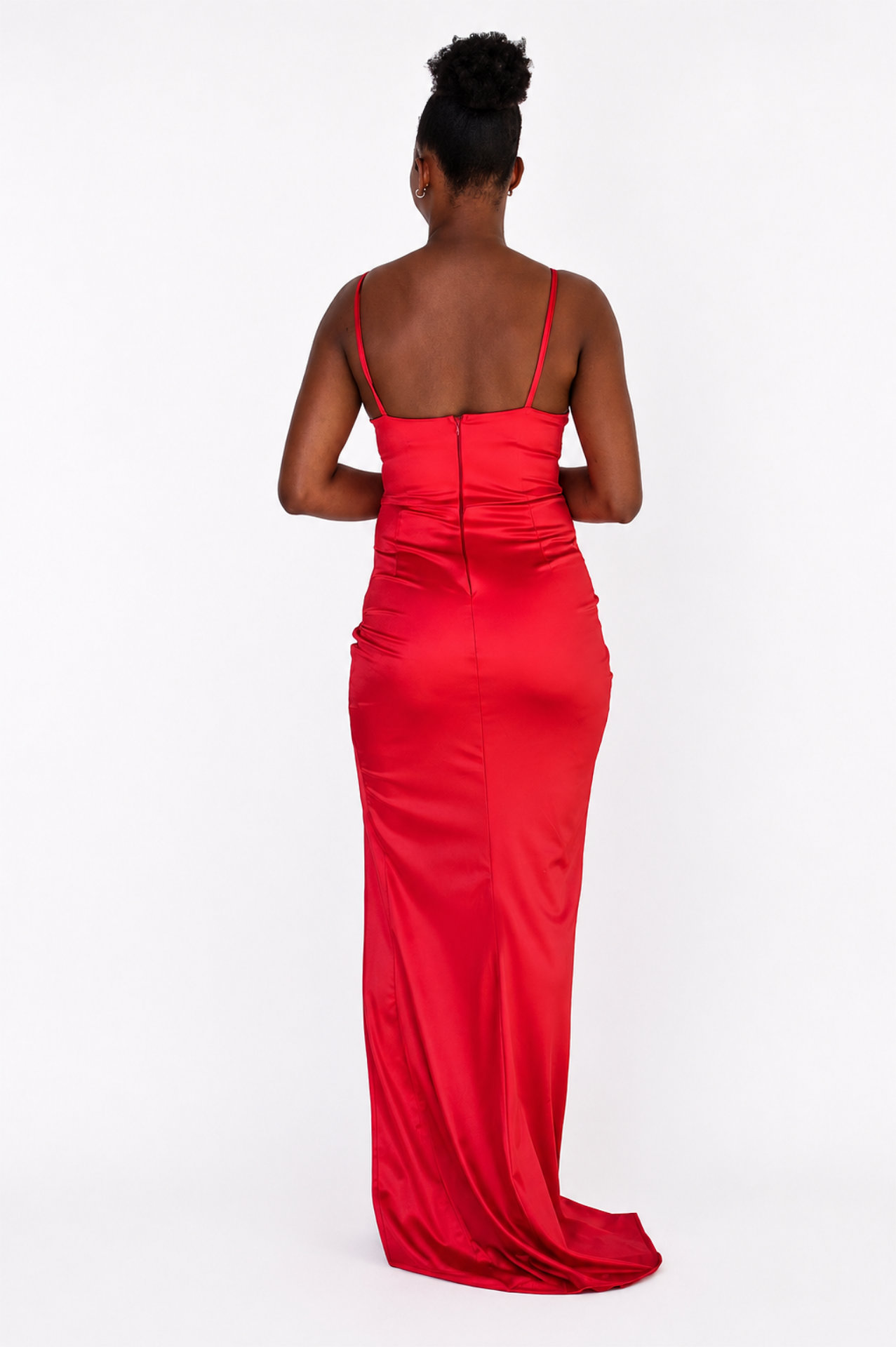 Wrap Maxi Dress - Red - Image 3