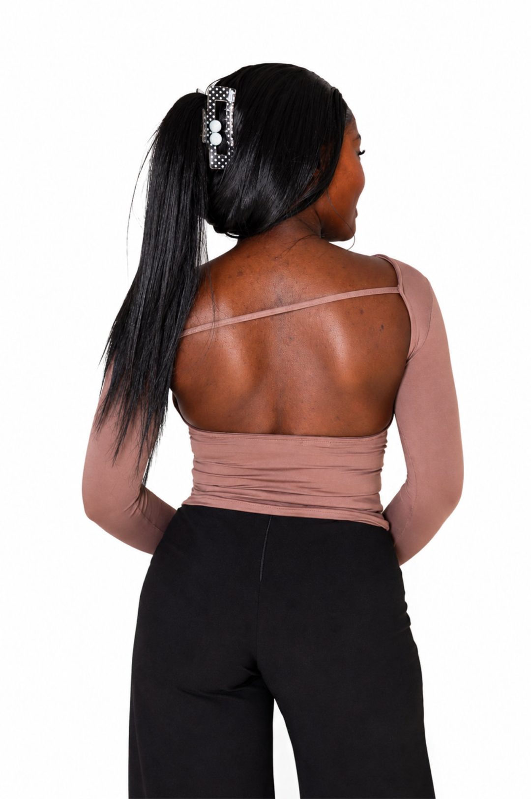 Open Back Top - Taupe