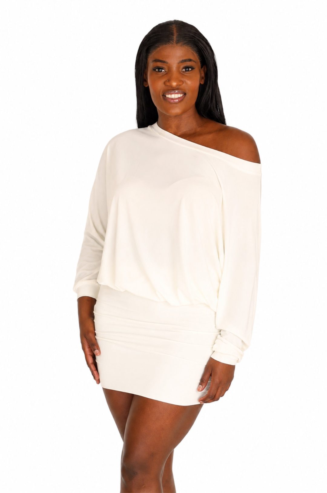 Batwing Dress - Ivory